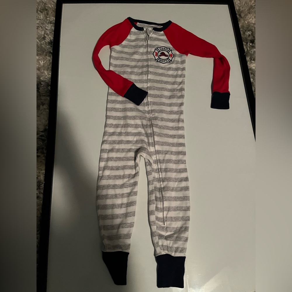 One Piece Zip Up Footless Pajama